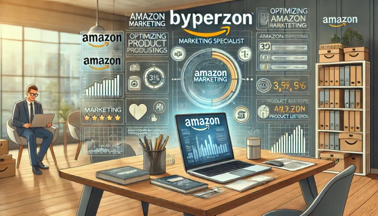 Amazon Marketing Specialist byHyperzon optimizing product listings for e-commerce growth