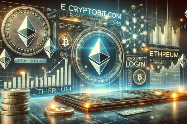 ecryptobit.com Ethereum platform showcasing cryptocurrency analytics and trading features.