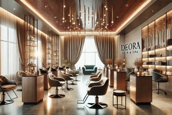 Deora Hair Salon and Spa Brampton interior featuring modern hair styling