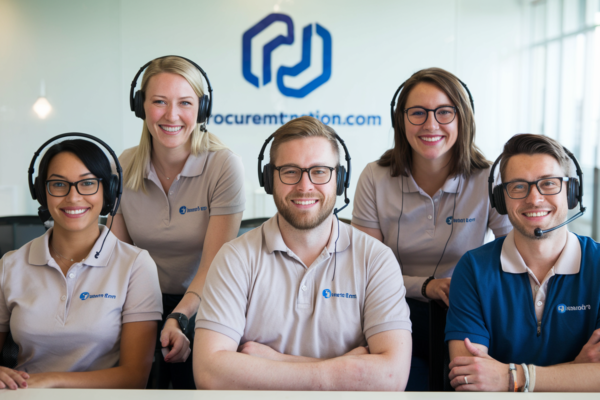 professional customer support team representing procurementnation.com contact services.